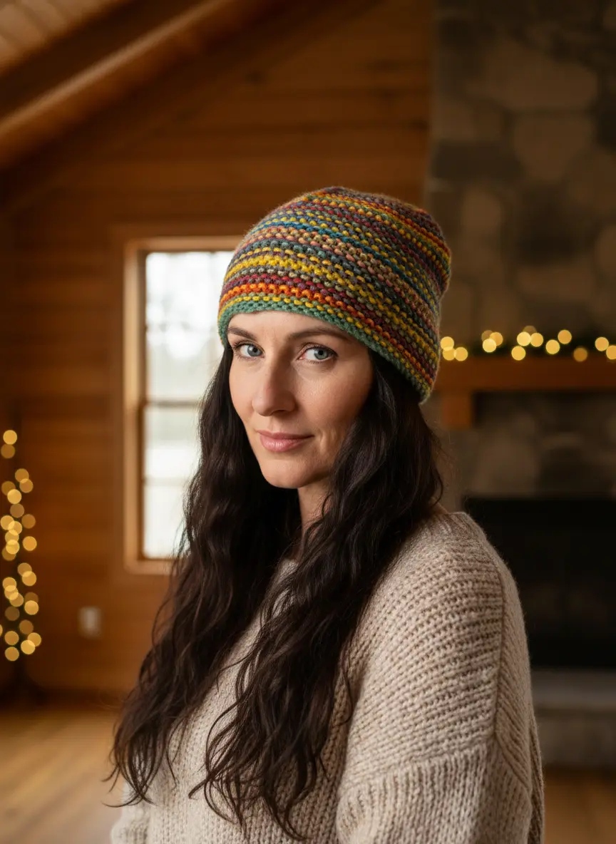 Harlequin merino knitwear