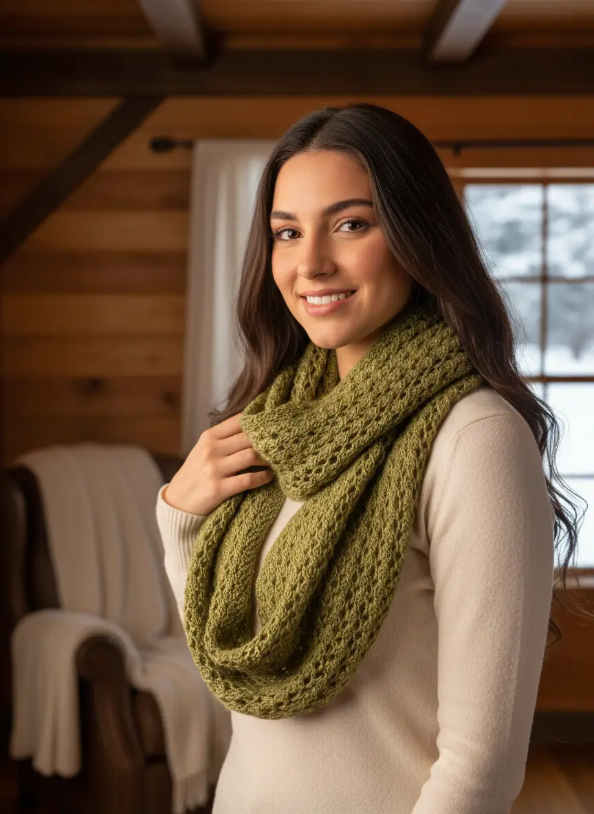 Green neck warmer